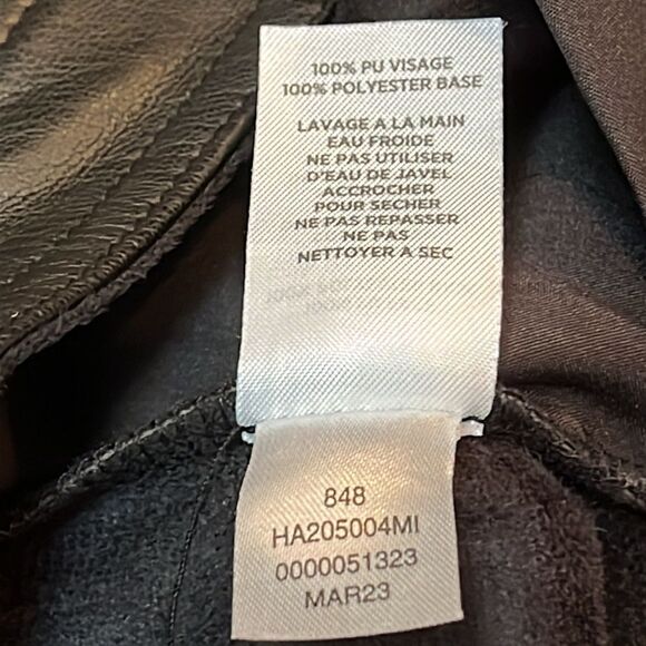 Halogen vegan leather wide leg pants size 10 - Picture 8 of 12